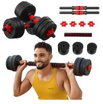 Reguliuojami svarmenys su štanga 4FIZJO 2 x 10 kg