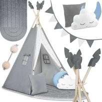 Vaikų palapinė-tipis Nukido Nk-406, pilka