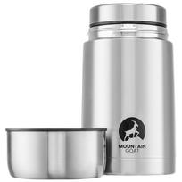 Nerūdijančio plieno maisto termosas MOUNTAIN GOAT 1 l, sidabrinis