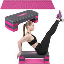 Aerobikos step platforma Neo-Sport NS-400, rožinė
