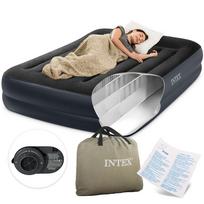 Pripučiamas čiužinys Intex 64124 203x152x42 cm su integruotu siurbliu
