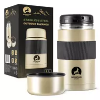 Nerūdijančio plieno maisto termosas MOUNTAIN GOAT, 1000 ml, auksinis