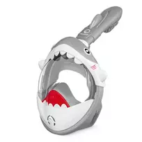 TSUNAMI vaikiška viso veido nardymo kaukė Shark, pilka