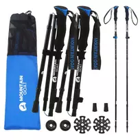 Sulankstomos žygių ir šiaurietiškojo ėjimo lazdos MOUNTAIN GOAT PRO+, mėlynos