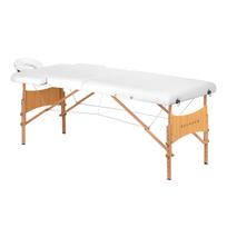 Medinis sulankstomas masažo stalas Balance Lux 140852, 190x70 cm, baltas