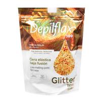 Depilflax elastingas žemos lydymosi temperatūros depiliacinis vaškas granulėmis, 1000 g, auksinis