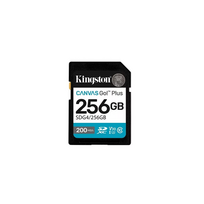 Atminties kortelė Kingston Canvas Go Plus SDXC 256GB 200MB/s, juoda