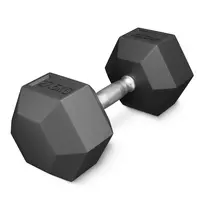 Plieninis svarmuo 4FIZJO HEX 27,5 kg, juodas (1 vnt.)