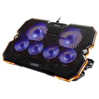 Nešiojamojo kompiuterio aušinimo stovas HiSmart DCX-A103, 6 RGB ventiliatoriai