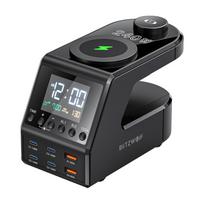 Žadintuvas ir įkrovimo stotelė Blitzwolf BW-FW10, 240W, 6 jungtys