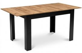 Išskleidžiamas stačiakampis valgomojo stalas 120-160x80 cm 4-6 asmenims, craft ąžuolas