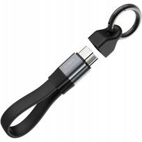 USB-C kabelis FIXED Clip Cable su karabinu, USB 3.2 Gen 2, 10Gb/s, 4K60Hz, PD 240W