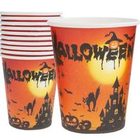Vienkartiniai popieriniai puodeliai "Halloween", 10 vnt.
