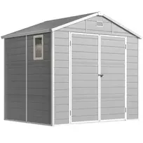 Sodo namelis, 4,1 m², su dvišlaitiu stogu, 240 x 190 x 180/228 cm