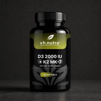 VH.Nutra D3 2000 IU + K2 MK-7 – 90 minkštųjų kapsulių