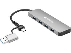 136-63 USB-C/A to 4xUSB 3.0 Hub