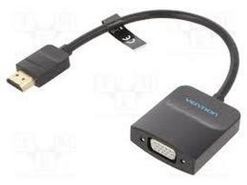 Adapter HDMI VGA FHD 0.15m Black