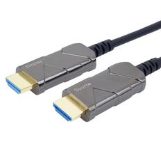 PremiumCord Ultra High Speed HDMI 2.1 Optical Fiber AOC Cable 8K@60Hz, 20m gold