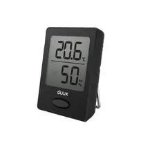 Duux Sense higrometras + termometras, juodas, LCD ekranas
