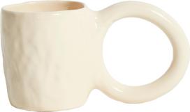 Petit Friture Puodelis Donut 9 cm, vanilinis