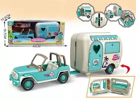 604735 MINI LĖLIŲ AUTOMOBILIS SU KEMPERIU