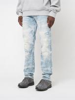 SMOKE RISE Tiesūs vyriški džinsai, CRYSTAL EFFECTWASHED JEANS
