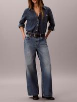 CALVIN KLEIN JEANS Moteriški džinsai, THE WIDE LEG AGED SAPPHIRE