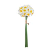 Dirbtinė gėlė „FLOWERLY“, 40 cm, 6 vnt. narcizų puokštė, balta