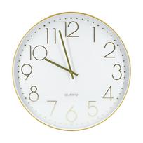 Sieninis laikrodis „GOLD D50cm“, auksinis