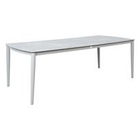 Stalas „SILVA“ 220 x 100 x H75 cm, pilkai smėlio spalvos