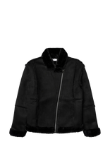 Grunt - Groda Faux Suede Jacket - Žieminė kepurė - Juoda