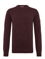 Bruun & Stengade - Bs Rapa Regular Fit Knitwear - Apvalios apykaklės megztinis - Burgundiška splava