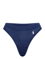Polo Ralph Lauren Intimates - Stretch Cotton Low-Rise Thong - Stringai - Tamsiai mėlyna