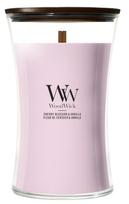 Žvakė, aromatinė WoodWick Cherry Blossom & Vanilla, 90 - 140 h, 609 g, rožinė sp.
