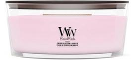 Žvakė, aromatinė WoodWick Cherry Blossom & Vanilla, 40 - 65 h, 453 g, rožinė sp.