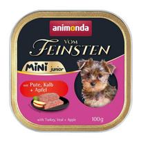 ANIMONDA Vom Feinsten Junior Mini Turkey with veal and apple - wet dog food - 100g