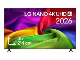 LG NANO 4K AI TV | 85NU800B3LA | 85 | Smart TV | webOS | UHD | Black