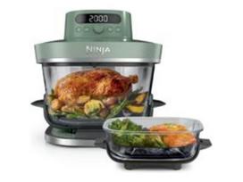 NINJA 5-in-1 XL Glass Air Fryer | AS090EUGN Crispi Pro | Power 2050 W | Capacity 5.7 L | Moss Green