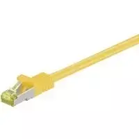 Wentronic Goobay Cat.7 Kištukinis laidas, S/FTP (PiMF), geltonas, 7,5 m - LSZH halogenų neturintis, varinis, RJ45 kištukas (91629)