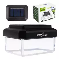 GreenBlue Solar LED stulpinis šviestuvas, 60x40mm, voko formos gaubtas, 3200K, GB125 WW