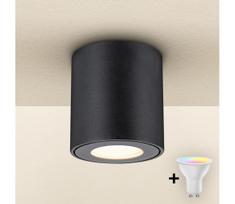 BRILAGI -LED RGBW dimeriuojamas vonios kambario šviestuvas MIA 1xGU10/4,8W/230V 84x80 mm juodas IP54