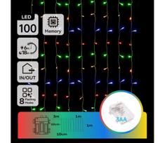 Aigostar - LED lauko kalėdinė girlianda 100 LED, 8 funkcijos, IP44