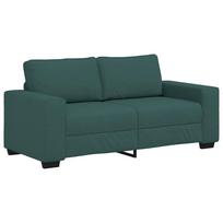 vidaXL Dvivietė sofa, tamsiai žalia, 180x77x82 cm, audinys