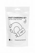 By Samsung Travel adapter (TA800) (with Type-C to Type-C cable), Black