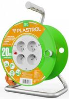 Ilgintuvas su rite Plastrol Eco Line, H05VV-F, 3 x 1 mm², 25 m, IP20, 4 lizdų