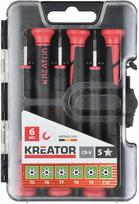 Atsuktuvų rinkinys Kreator KRTH22103, žvaigždinis, 6 vnt.