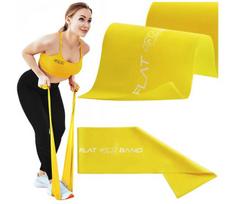 Reabilitacinė juosta 4FIZJO FLAT BAND 2 m 1-2 kg geltona