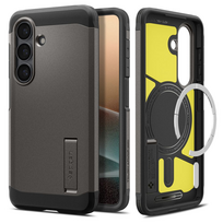 Dėklas Spigen Tough Armor Mag, skirtas Samsung Galaxy S26, pilkas