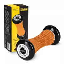 Masažinis volelis su dygliukais 4FIZJO Spike Roller 17 cm, oranžinis