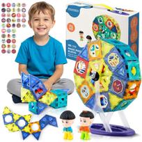 Ricokids RK-769 magnetiniai konstravimo blokeliai su karusele, 70+ detalių